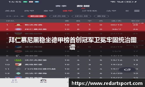 拜仁慕尼黑稳坐德甲榜首创冠军卫冕牢固统治图谱