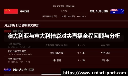 澳大利亚与意大利精彩对决直播全程回顾与分析